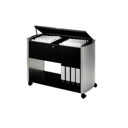 DURABLE 3080-121 - Chariot pour dossiers suspendus DESIGN LINE TOP 100 A4+, anthracite/argent