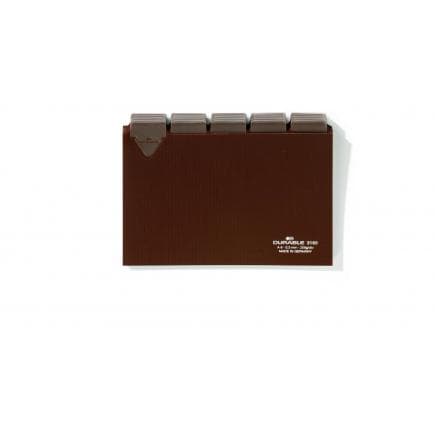 DURABLE 3160-11 - Intercalaires A6 5/5 clés AZ carton riveté