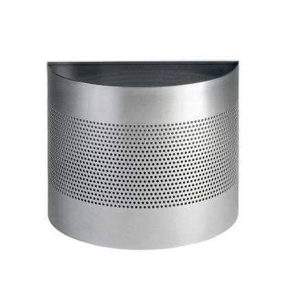 DURABLE 3317-23 - Panier en métal 20L semi-circulaire avec perforation décorative 165 mm, argent