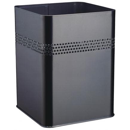 DURABLE 3320-23 - Panier métallique carré 18,5 L avec perforation décorative 30 mm