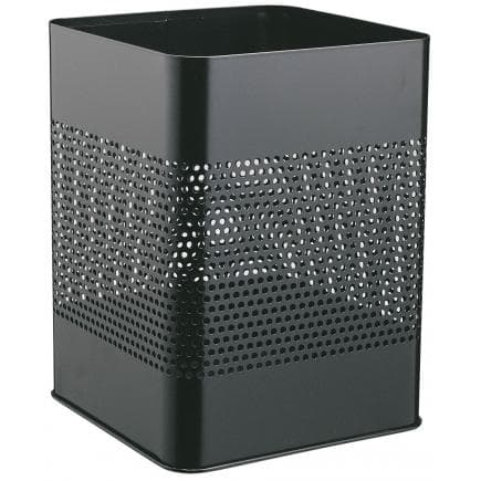 DURABLE 3321-23 - Panier métallique carré 18,5L avec perforation décorative 165 mm