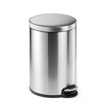 DURABLE 3402-23 - Poubelle à pédale inox cylindrique 20L