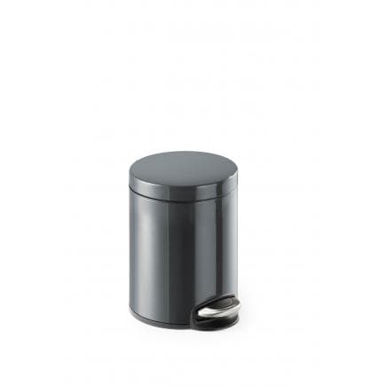 DURABLE 3410-58 - Poubelle à pédale 5L cylindrique, charbon