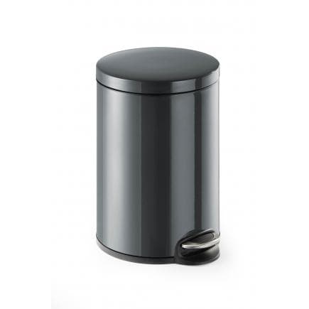 DURABLE 3412-58 - Poubelle à pédale 20L cylindrique, charbon