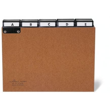 DURABLE 4255-11 - Intercalaires A5 5/5 clés A-Z en carton riveté