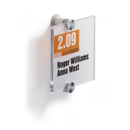 DURABLE 4820-19 - Plaque extérieure CRYSTAL SIGN® 105x105 mm