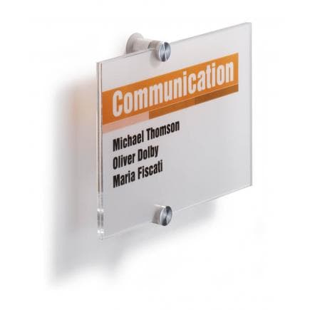 DURABLE 4823-19 - Plaque extérieure CRYSTAL SIGN® A5 horizontal