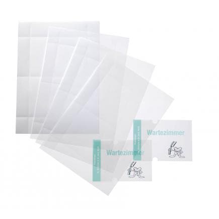 DURABLE 4831-19 - Inserts de rechange CRYSTAL SIGN® 148x105 mm pour plaque de rue extérieure (lot muliple)
