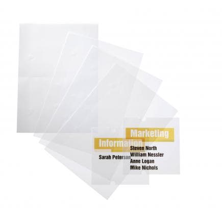 DURABLE 4832-19 - Inserts de rechange CRYSTAL SIGN® 148x148 mm pour plaque de rue extérieure (lot muliple)