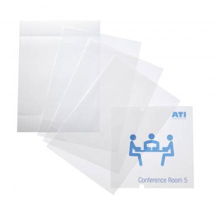 DURABLE 4834-19 - Inserts de rechange CRYSTAL SIGN® 210x210 mm pour plaque de rue extérieure (lot muliple)