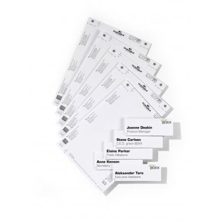 DURABLE 4850-02 - Inserts de rechange 149x52,5 mm (lot muliple)