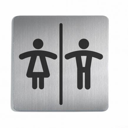 DURABLE 4958-23 - Pictogramme WC femme/homme 150 x150 mm