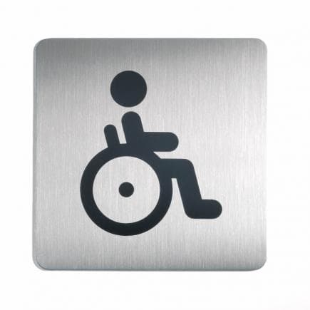 DURABLE 4959-23 - Pictogramme WC pour les personnes handicapées 150x150 mm