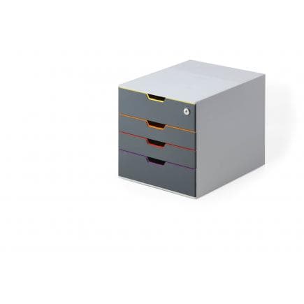 DURABLE 7606-27 - Commode VARICOLOR® 4 SAFE avec serrure
