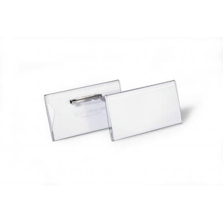 DURABLE 8001-19 - Porte-nom 40x75 mm avec épingle plate (lot muliple)