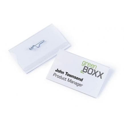 DURABLE 8004-19 - Porte-nom 54x90 mm avec épingle ondulée (lot muliple)