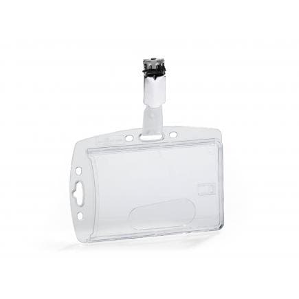 DURABLE 8005-19 - Porte-badge fermé avec clip pour 1 carte (lot muliple)