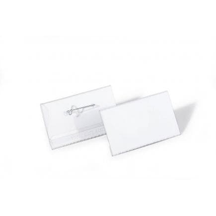 DURABLE 8008-19 - Porte-nom 40x75 mm avec épingle ondulée (lot muliple)