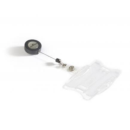 DURABLE 8011-19 - Porte-badge avec yo-yo escargot pour 1 carte (lot muliple)