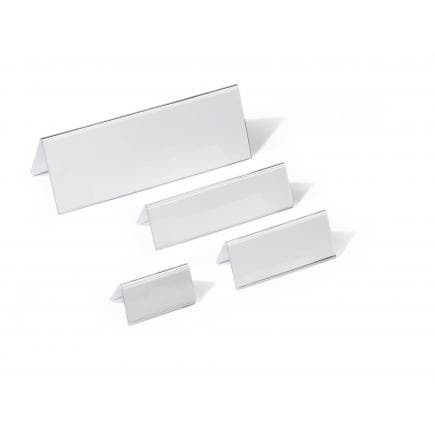 DURABLE 8034-19 - Marque-place de table 61/122x210 mm en acrylique (lot muliple)