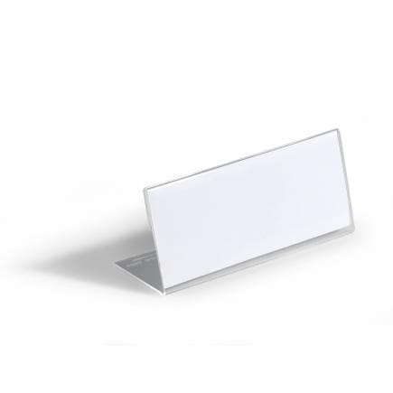 DURABLE 8054-19 - Marque-place de table 61x150 mm en acrylique (lot muliple)