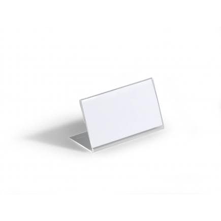DURABLE 8055-19 - Marque-place de table 52x100 mm en acrylique (lot muliple)