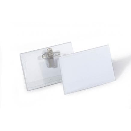 DURABLE 8101-19 - Porte-nom 54x90 mm avec clip combiné (lot muliple)