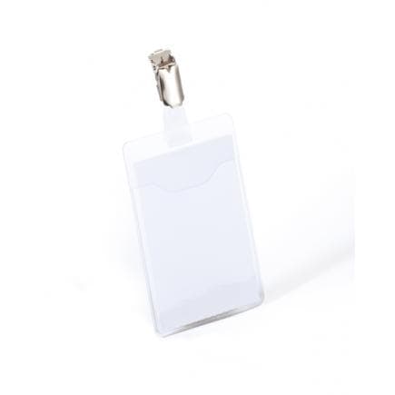 DURABLE 8107-19 - Porte-nom 90x60 mm avec devant ouvert et clip (lot muliple)
