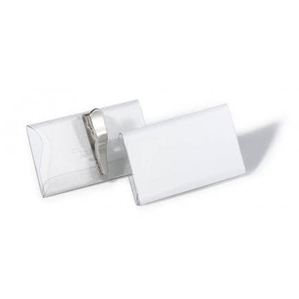 DURABLE 8110-19 - Porte-nom 40x75 mm avec pince crocodile (lot muliple)