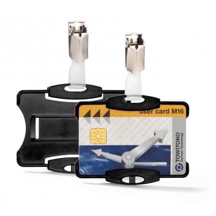 DURABLE 8118-19 - Porte-badge avec clip pour 1 carte (lot muliple)
