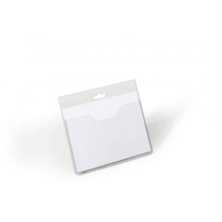 DURABLE 8136-19 - Porte-nom 60x90 mm avec poche ouverte et trou Euro (lot muliple)