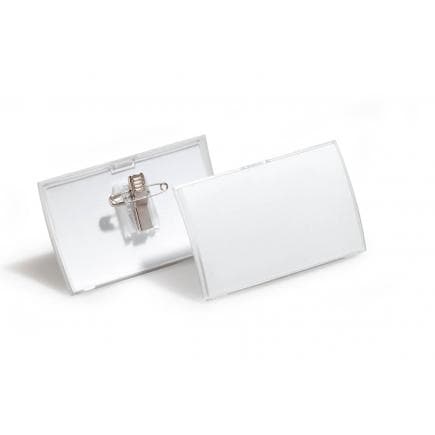 DURABLE 8211-19 - Porte-nom CLICK FOLD 40x75 mm en PPL avec clip combiné (lot muliple)