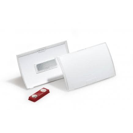 DURABLE 8212-19 - Porte-nom CLICK FOLD 40x75 mm en PPL avec aimant (lot muliple)