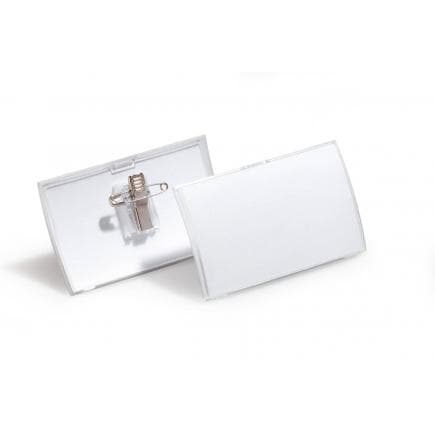 DURABLE 8214-19 - Porte-nom CLICK FOLD 54x90 mm en PPL avec clip combiné (lot muliple)