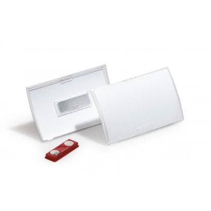 DURABLE 8215-19 - CLICK FOLD 54x90 mm porte-nom en PPL avec aimant (lot muliple)