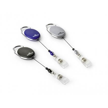 DURABLE 8324-07 - STYLE yo-yo escargot avec sangle à boutons-pression (lot muliple)