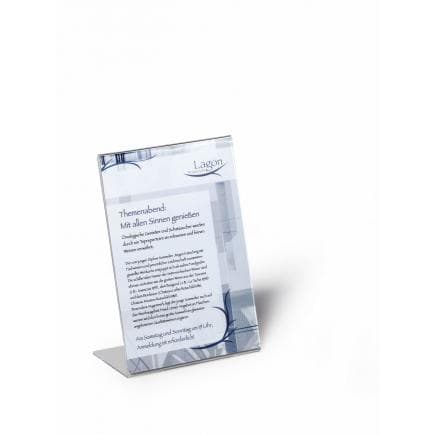 DURABLE 8597-19 - Présentoir de table vertical A5 en forme de L (lot muliple)