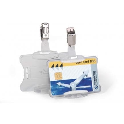 DURABLE 8683-19 - Porte-badge avec clip pour 1 paquet, emballage unique