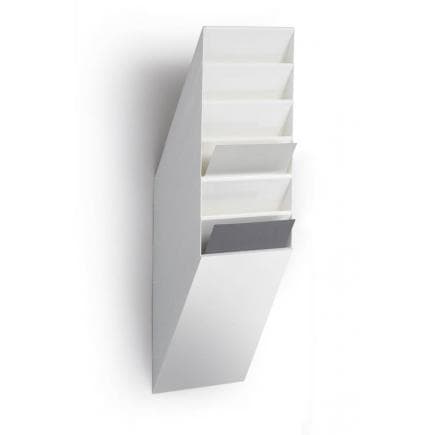 DURABLE 1709760060 - Flexiboxx 6 A4 présentoir mural, format A4, 6 compartiments, 240x690x135 mm