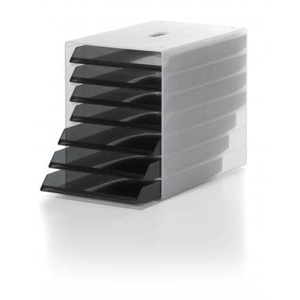 DURABLE 1712000400 - Idealbox commode 7 tiroirs, façade ouverte, 250x322x365 mm