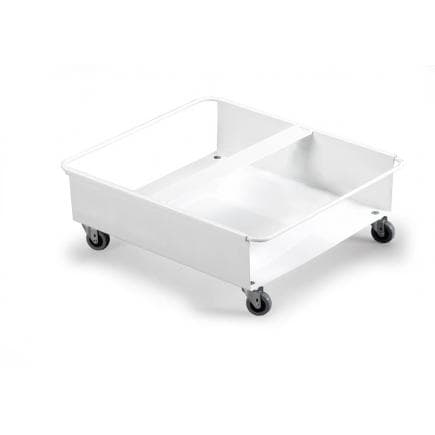 DURABLE 1801667010 - Chariot pour deux conteneurs Durabin 60, 4 roues, 480x180x540 mm, blanc