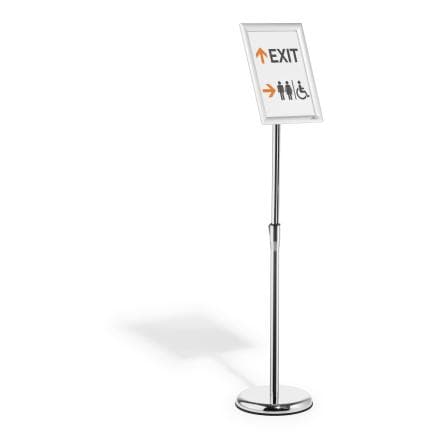 DURABLE 4798-23 - Support information s/pied A4 clip Alu