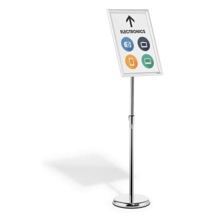 DURABLE 4799-23 - Support information s/pied A3 clip Alu
