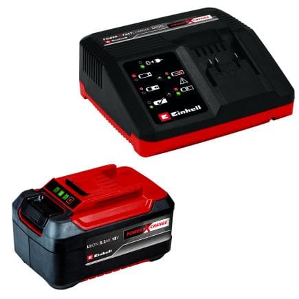 EINHELL 4512114 - Kit batterie et chargeur Power-X-Change 18V 5,2 Ah