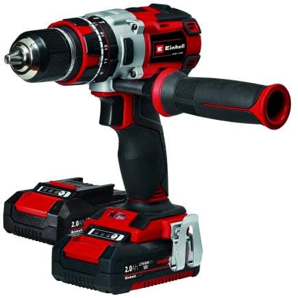 EINHELL 4513861 - TP-CD 18 Li-i BL (2x2.0Ah) - Perceuse à percussion sans fil 18V 2Ah (avec 2 batteries et chargeur)