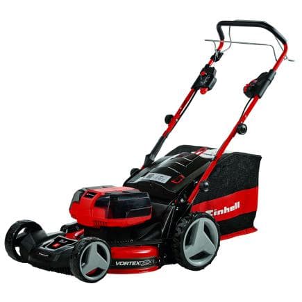 EINHELL 3413200 - GP-CM 36/47 S HW Li (4x4,0Ah) - Tondeuse à gazon sans fil 18V 4Ah (avec 4 batteries et 2 chargeurs)