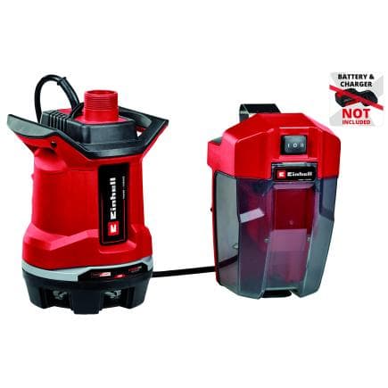 EINHELL 4181580 - GE-DP 18/25 Li - Solo - Pompe submersible eau noire alimentée par batterie 18V (sans batterie)