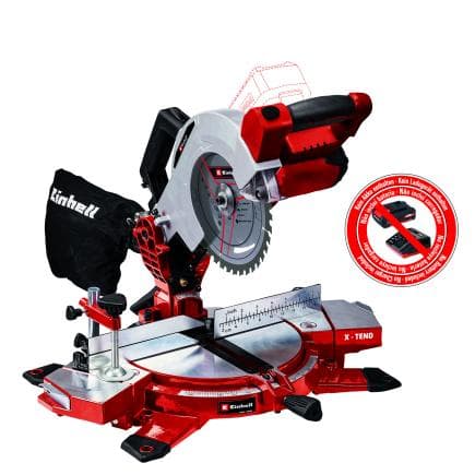 EINHELL 4300890 - TE-MS 18/210 Li-Solo - Scie à onglets sans fil 18V (sans batterie)