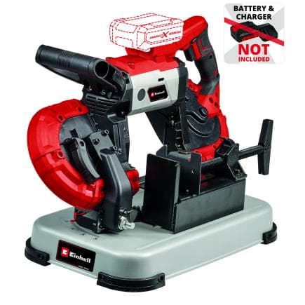 EINHELL 4504215 - TE-MB 18/127 U Li-Solo - Scie à ruban à métaux sans fil avec support 18V (sans batterie)