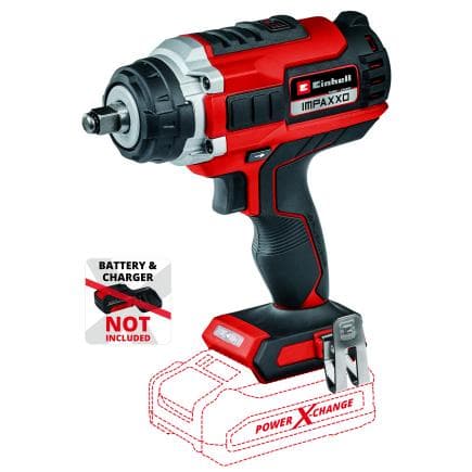 EINHELL 4510070 - IMPAXXO 18/400 - Clé à chocs sans fil 18V (sans batterie)
